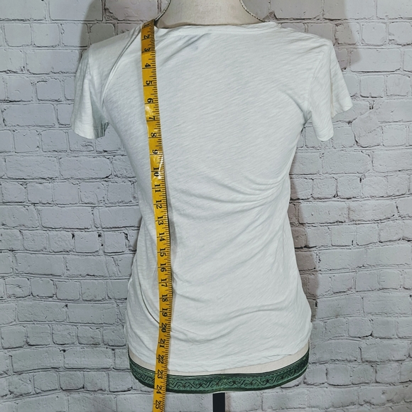 J. Crew White And Plaid Anchor Tissue T-shirt - Picture 3 of 10